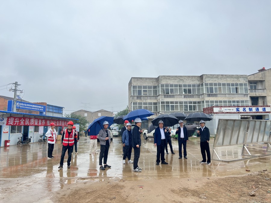 中国环境出版集团副董事长于绪文一行莅临湖北太阳成集团tyc开展安全生产督导工作